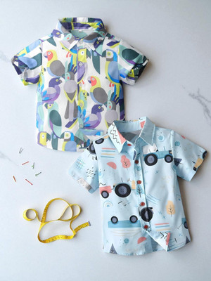 KIDOOZA Boys Printed Casual Multicolor Shirt