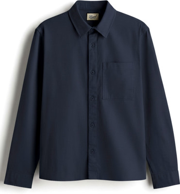 ONMAS Men Solid Casual Blue Shirt