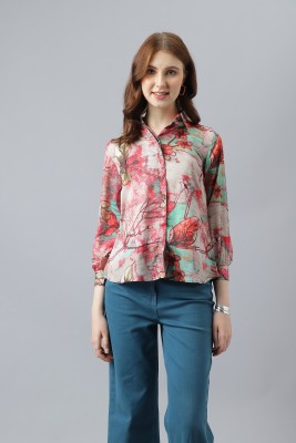 Attire Empire Women Printed Casual Multicolor Shirt