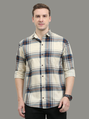 AIDAN PAUL Men Checkered Casual Multicolor Shirt