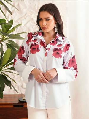 PP Vastram Women Printed Casual Pink, White Shirt