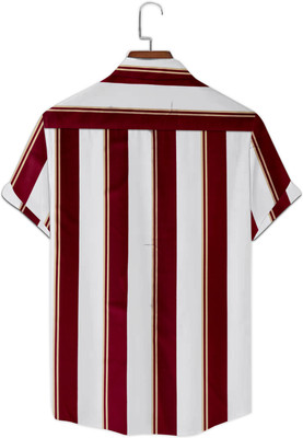 Qirik Men Printed Casual White Shirt