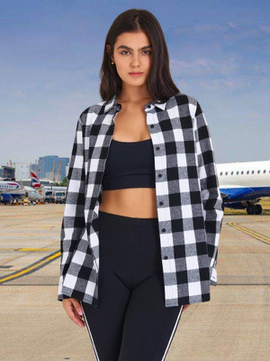 GORIYA Women Checkered Casual Multicolor Shirt