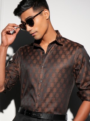 LOCOMOTIVE Men Printed Casual Multicolor Shirt