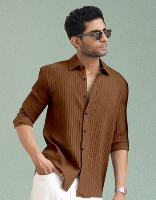 SHFASHION Men Self Design Casual Multicolor Shirt