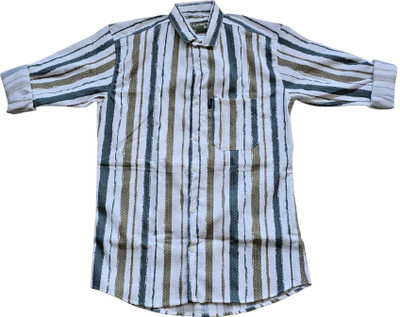 Wedani Men Striped Casual Multicolor Shirt