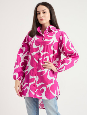 Raseshwari Casual Printed Women Pink Top