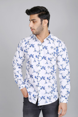 white apple Men Printed Casual Multicolor Shirt