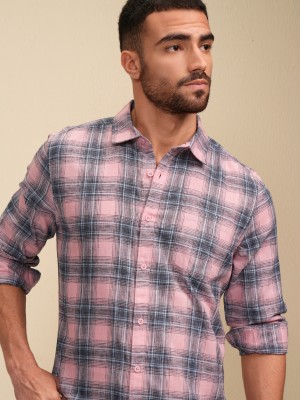 LOCOMOTIVE Men Checkered Casual Multicolor Shirt