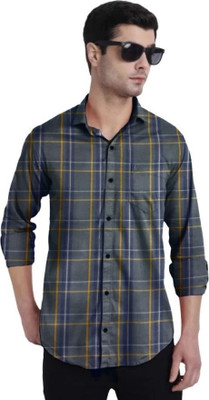 Garry Richards Men Checkered Casual Multicolor Shirt