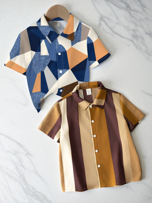 KIDOOZA Boys Printed Casual Multicolor Shirt