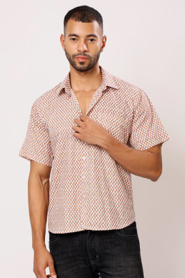 Jostory Men Printed Casual Multicolor Shirt