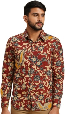 Meemansa Men Floral Print Casual Maroon Shirt