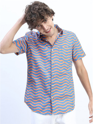 HIGHLANDER Men Striped Casual Multicolor Shirt
