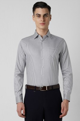 VAN HEUSEN Men Striped Formal Grey Shirt