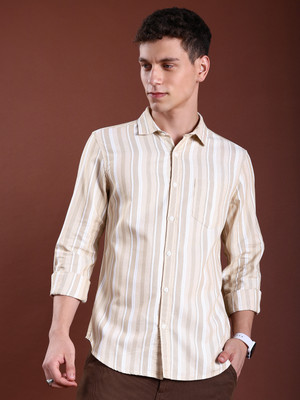 HIGHLANDER Men Striped Casual Multicolor Shirt