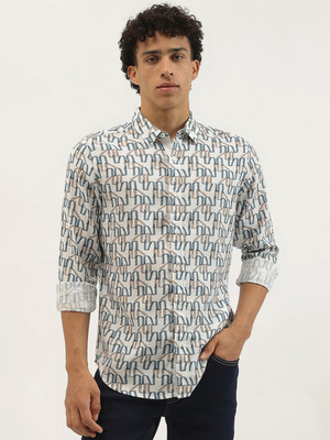 United Colors of Benetton Men Self Design Casual Multicolor Shirt