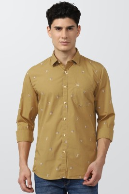 PETER ENGLAND Men Printed Casual Khaki Shirt