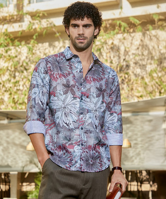 CAMPUS SUTRA Men Solid Casual Grey Shirt