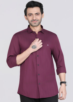 PETER ENGLAND Men Checkered Casual Red Shirt