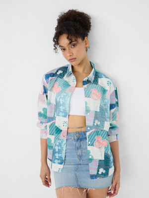 The Souled Store Women Printed Casual Multicolor Shirt