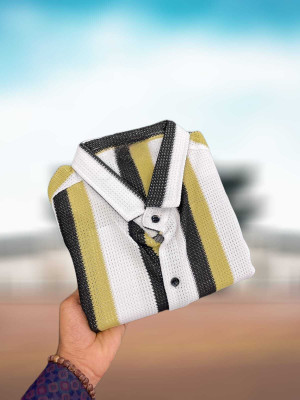 Manjubaa Enterprise Men Striped Casual Multicolor Shirt