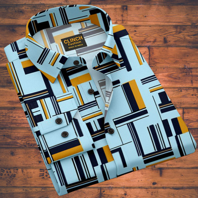 clinch fashion Men Printed Casual Multicolor Shirt