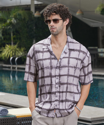 CAMPUS SUTRA Men Solid Casual Grey Shirt