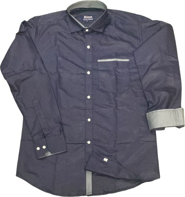 Vinod Synthetic Mills Men Solid Casual Grey Shirt