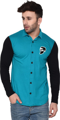 tfurnish Men Solid Casual Light Green Shirt