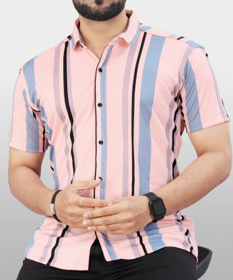 iCome Men Striped Casual Multicolor Shirt