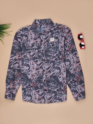 V-MART Boys Printed Casual Multicolor Shirt