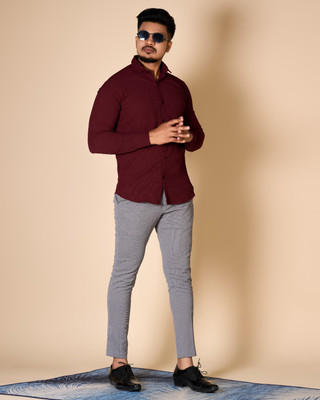 nirmal creation Men Self Design Casual Multicolor Shirt