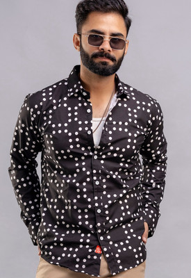 Surhi Men Printed Casual Black Shirt