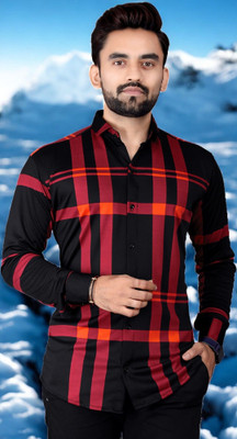 gurukrupa creation Men Printed Casual Red Shirt