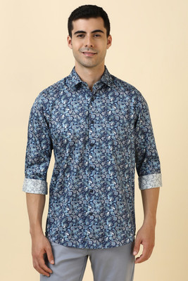 Allen Solly Men Printed Casual Blue Shirt