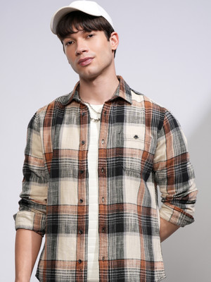 HIGHLANDER Men Checkered Casual Multicolor Shirt