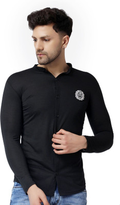 Blisstone Men Printed Casual Black Shirt