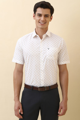 Allen Solly Men Printed Formal White Shirt