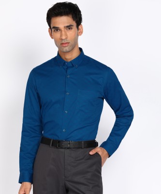 PETER ENGLAND Men Printed Formal Blue Shirt