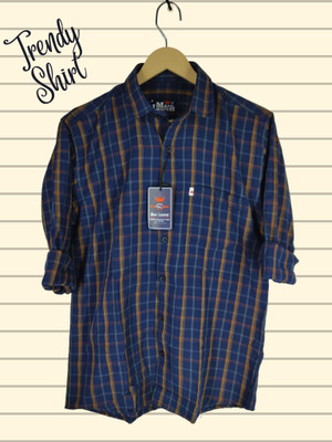 Tiki Tees Men Checkered Casual Multicolor Shirt