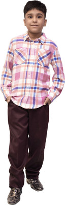 RBCLOTHINGS Boys Checkered Casual Multicolor Shirt