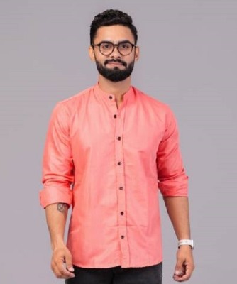 ROADRIVER Men Solid Casual Red Shirt