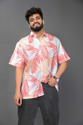 METRONAUT Men Floral Print Casual Green Shirt
