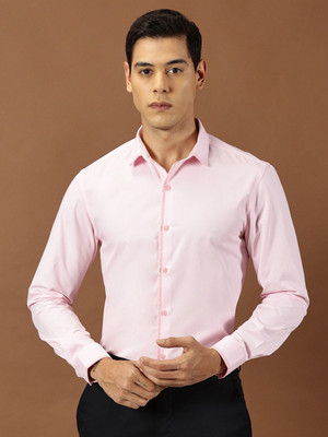 INVICTUS Men Solid Formal Pink Shirt