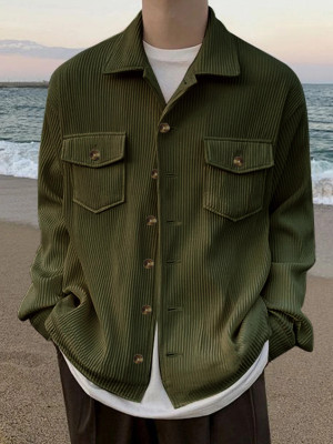 EyeBogler Men Checkered Casual Green Shirt