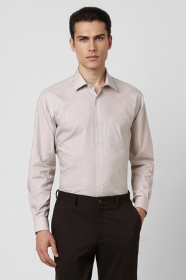 VAN HEUSEN Men Printed Formal Grey Shirt
