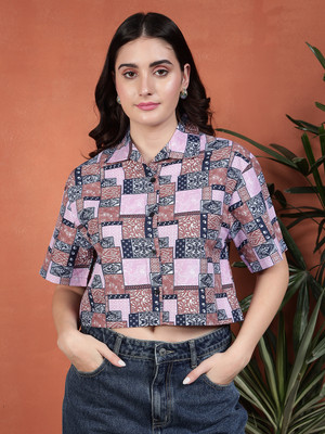 TANDUL Women Printed Casual Multicolor Shirt
