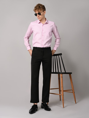 KILLER Men Striped Formal Pink Shirt