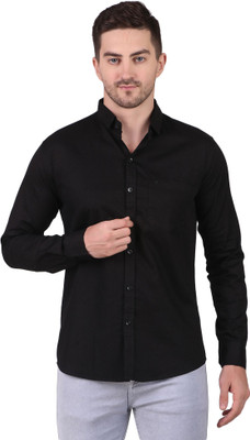 StellLIFESTYLE Trend Men Solid Casual Black Shirt